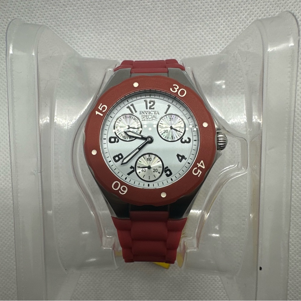Invicta Angel Lady Model 18789 Ladies Watch Quartz Red